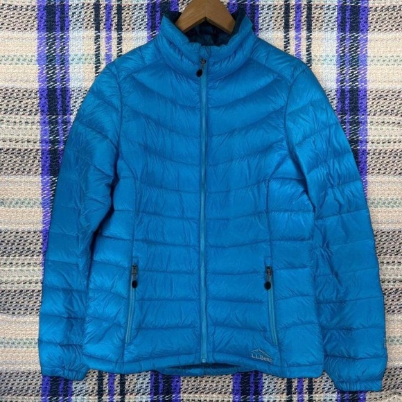 L.L.Bean Jackets & Blazers - L.L.Bean Jacket Womens Small Blue Ultralight 850 DownTek Pertex Puffer Coat